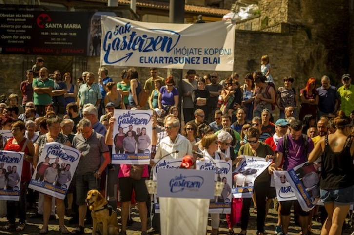 Movilización el pasado fin de semana en Gasteiz en apoyo a los imputados en el macrosumario 11/13. (Jaizki FONTANEDA/FOKU)
