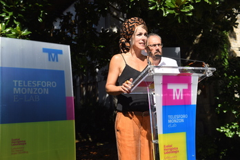Presentación de Telesforo Monzon eLab en la torre Olaso. (Jon URBE / FOKU)
