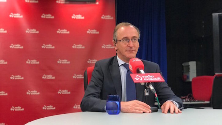 Alfonso Alonso se ha esforzado en no echar más gasolina. (Radio Euskadi)