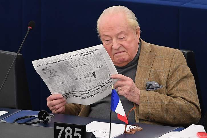 Jean-Marie Le Pen, en el Parlamento Europeo. (Frederick FLORIN/AFP)