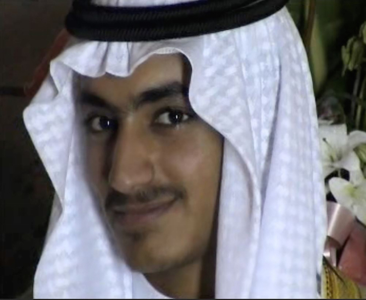 Imagen de Hamza bin Laden un un vídeo difundido por la CIA. (AFP)