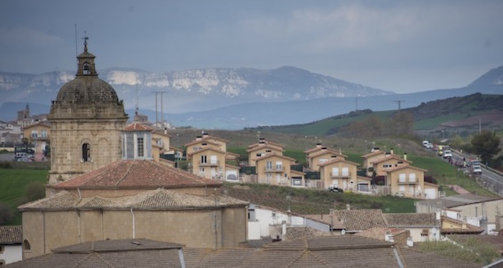 Vistas del municipio de Mañeru, en Lizarraldea. (Iñigo URIZ/FOKU)