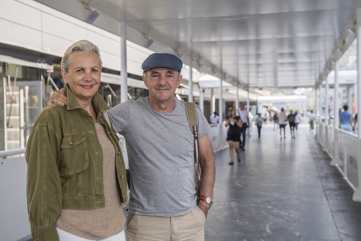 Elena Irureta eta Ramon Agirre aktoreak Maria Luisa eta Patrizioren azaletan sartu dira berriro. (Gorka RUBIO/FOKU)