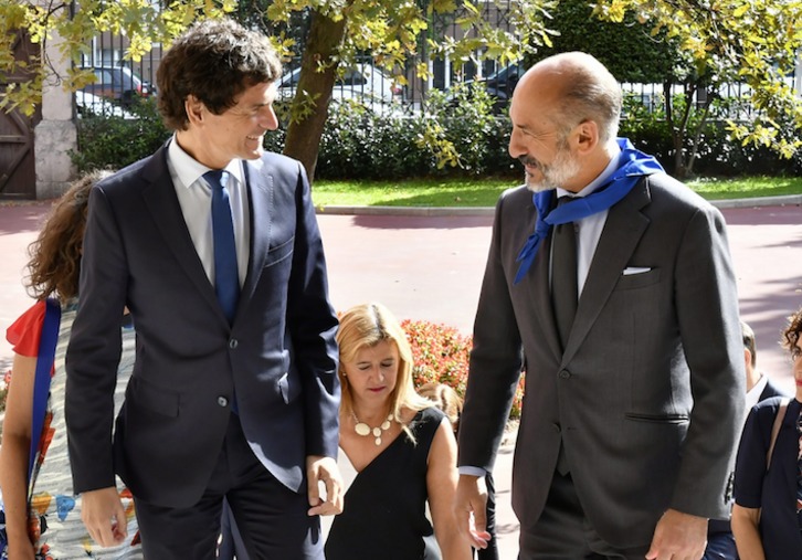 Recepción en Ibaigane a la Diputación de Bizkaia en Aste Nagusia. (@AthleticClub)