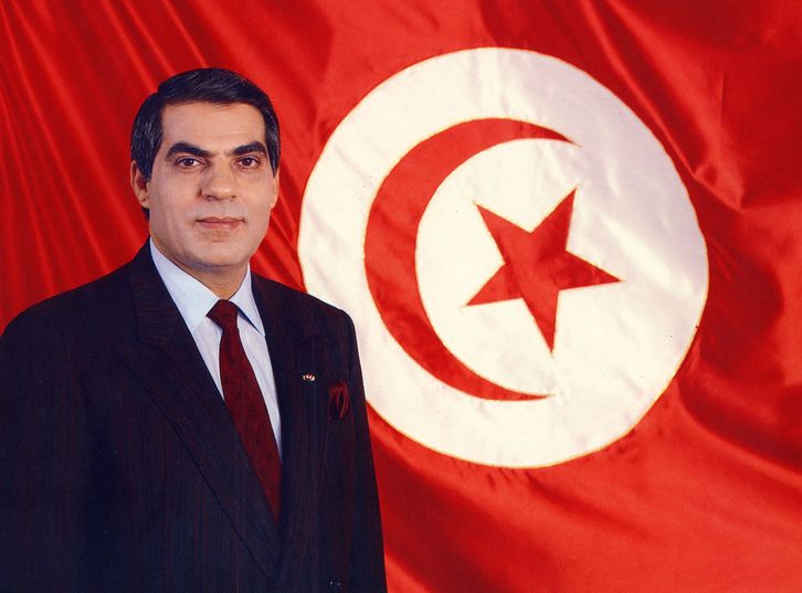 Ben Alí, cuando gobernaba Túnez con mano de hierro. (NAIZ)