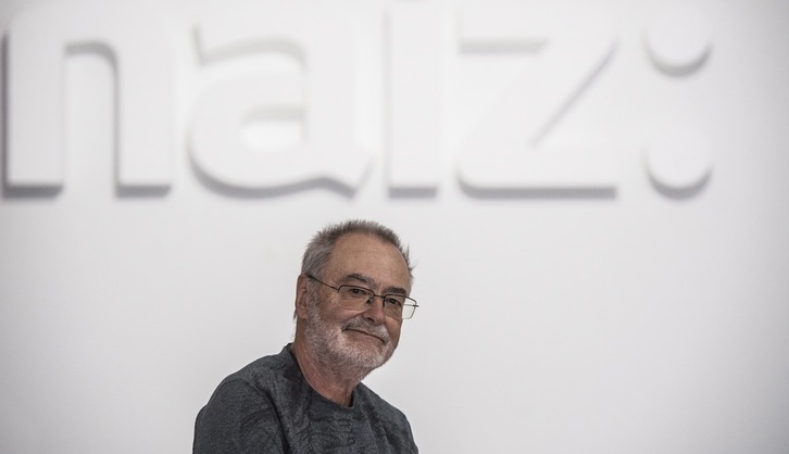 Juanmi Gutiérrez, el año pasado en el local de NAIZ. (Jagoba MANTEROLA / FOKU)