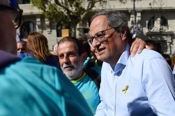 Qim Torra el pasado 11 de setiembre en Barcelona. (Josep LAGO/AFP)