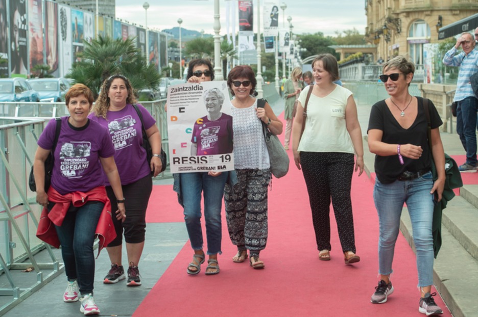 Erresidentzietako langileen protesta. (Jon URBE / FOKU)