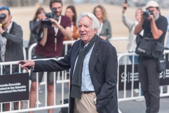 Antes de la rueda de prensa ha posado en el photocall. (Andoni CANELLADA / FOKU)