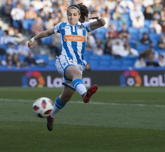 Marta Cardona ha firmado el gol que coloca líder a su equipo. (Juan Carlos RUIZ/FOKU)