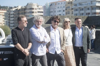 Equipo de ‘The Song of Names’. (Juan Carlos RUIZ | FOKU)