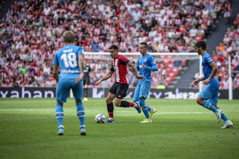 Yuri se lesionó el sábado ante el Valencia. (Aritz LOIOLA / FOKU)