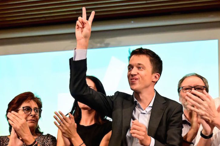 Errejón en la presentación de Más País. (Javier SORIANO/AFP)