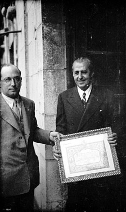 Pedro Muguruza (derecha). (WIKIMEDIA)