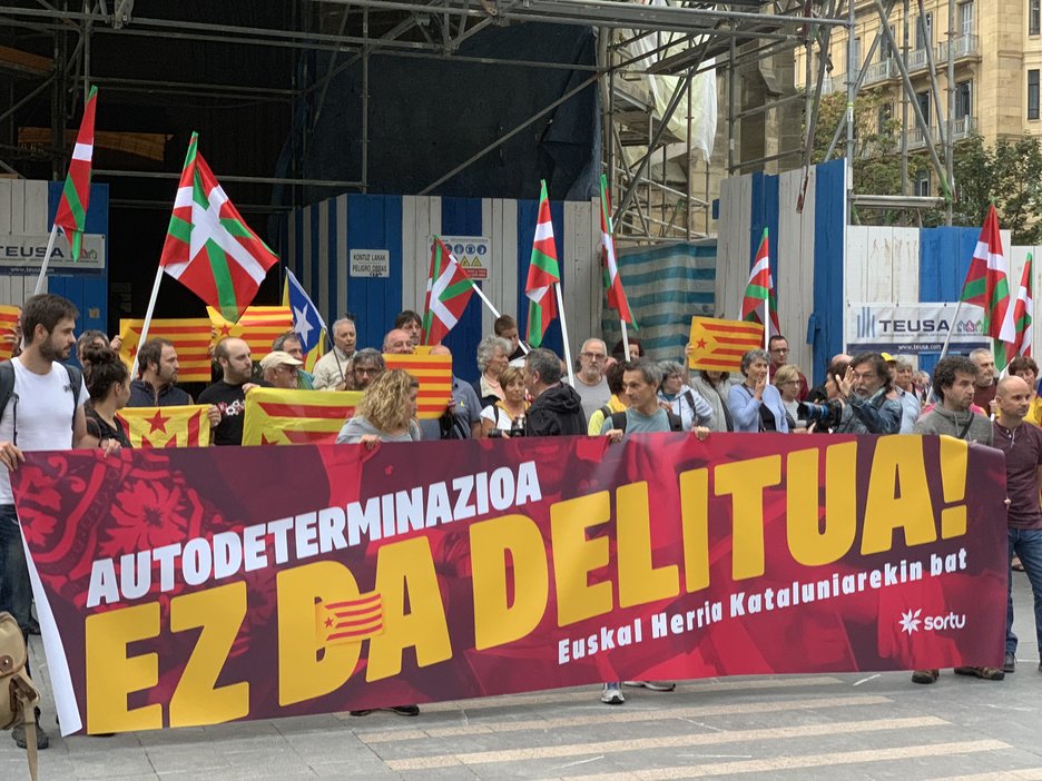 La reivindicación de la autodeterminación, también en Donostia. (Sortu)