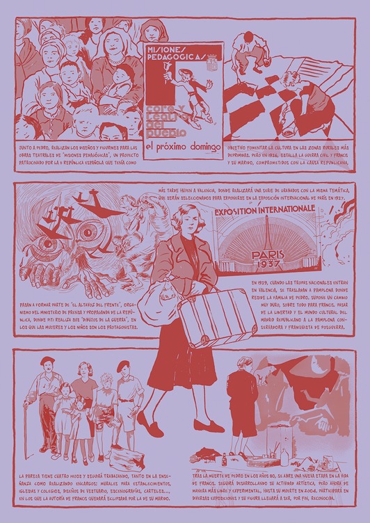 Francis Bartolozzik egindako komikietako orrialde bat. (NAIZ)