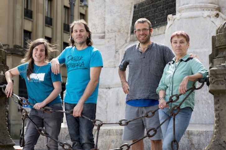 Lur Albizu, Gorka Ovejero, Sergio Iribarren y Begoña Zabala (Iñigo URIZ/FOKU)