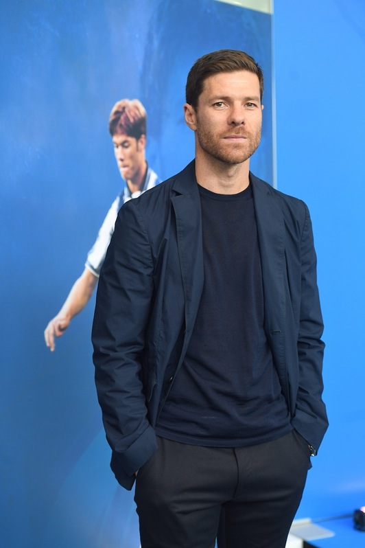 Xabi Alonso, en su retorno a Donostia. (Jon URBE | FOKU)