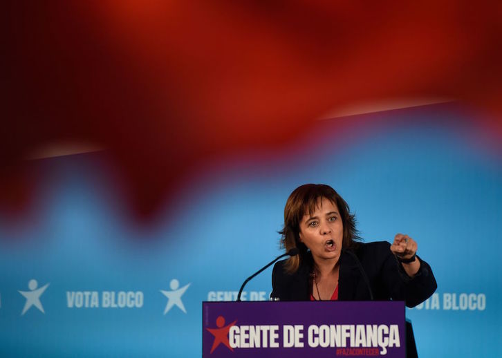 La líder del Bloco de Esquerda, Catarina Martins. (MIGUEL RIOPA / AFP)