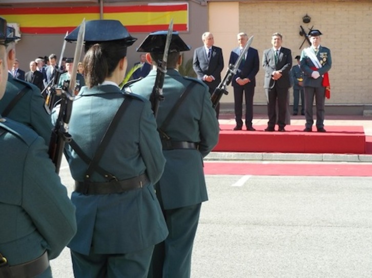 Acto de la Guardia Civil en el cuartel de Sansomendi. (Ministerio del Interior)