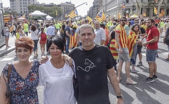 Arnaldo Otegi, en la Diada de 2017. (Andoni CANELLADA | FOKU)