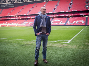 Elizegi en San Mamés. (Marisol RAMIREZ / FOKU)