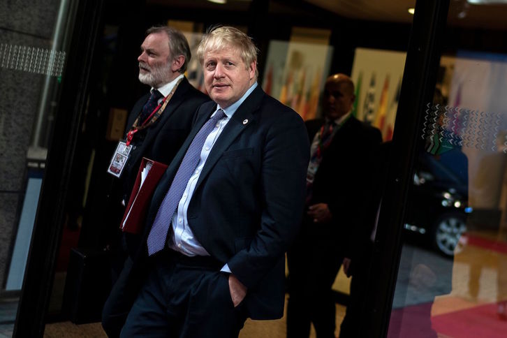 Boris Johnson, en Bruselas. (Kenzo TRIBOUILLARD/AFP)