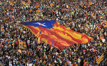 Movilización en Barcelona. (LLUIS GENE / AFP) 