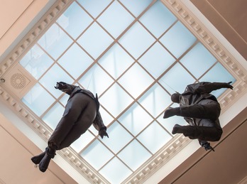 La escultura de Muñoz se puede ver ya en el Museo. (Marisol GARMENDIA / FOKU)