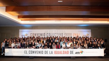 Las jugadoras se reunieron este martes en la sede del sindicato AFE, mayoritario en el sector.(AFE)