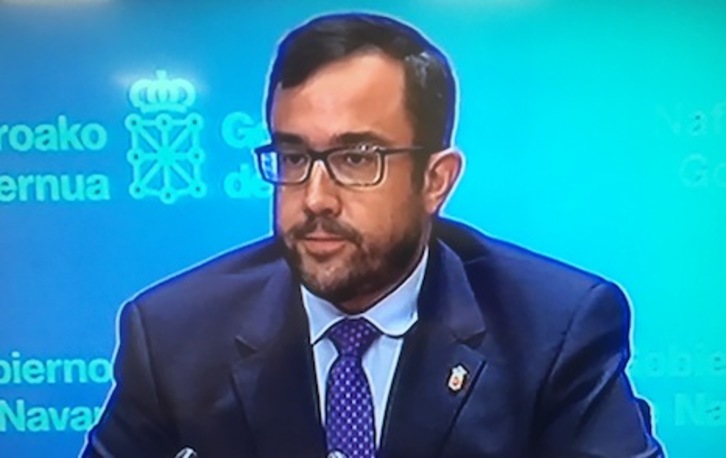 El vicepresidente Remírez, en una comparecencia ante los medios.