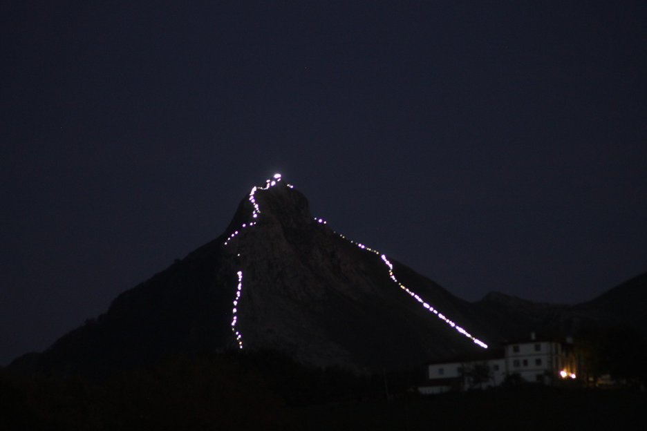 Txindoki, bideari forma hartuta. (@GureEsku) Txindoki, bideari forma hartuta. (@GureEsku)