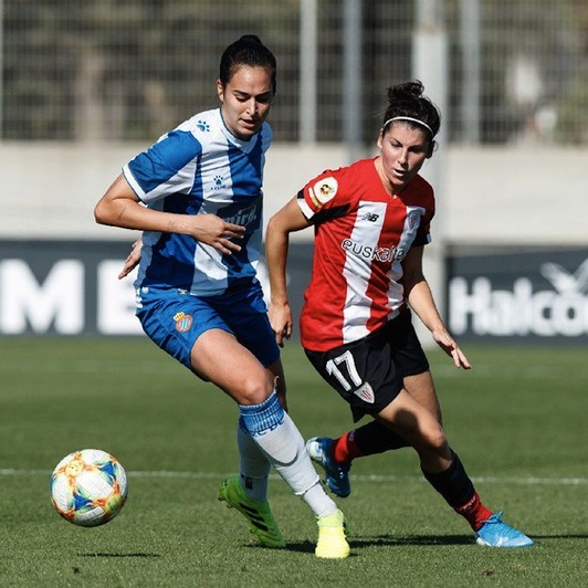 Lucía, que reaparecía tras su lesión, ha marcado los dos goles del Athletic. (ATHLETIC CLUB)