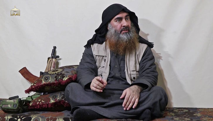 Imagen de archivo de Al-Baghdadi. (AL-FURKAN MEDIA/AFP)
