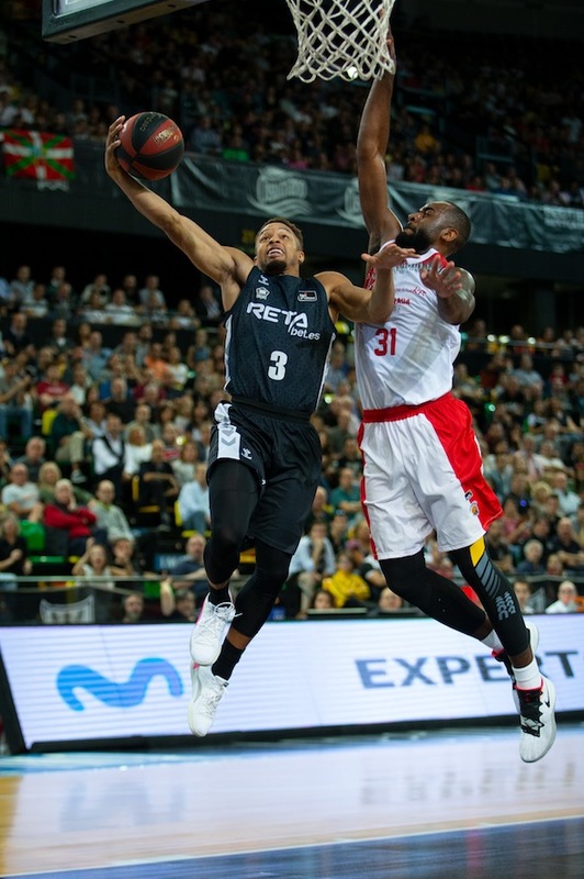 Zalantza guztien gainetik, Jaylon Brown oso zorrotz eta zuzen aritu da Fuenlabradaren aurka. (A. ARRIZABALAGA / ACB PHOTO)