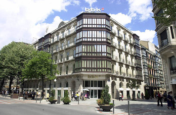 Sede de BBK en Bilbo. (Monika DEL VALLE / FOKU)