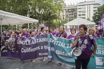 Movilización de residencias en Gipuzkoa. (Juan Carlos RUIZ | FOKU)