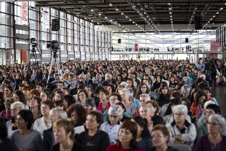 Landako gunean hiru mila emakume bildu dira. (Endika PORTILLO/FOKU) Landako gunean hiru mila emakume bildu dira. (Endika PORTILLO/FOKU)