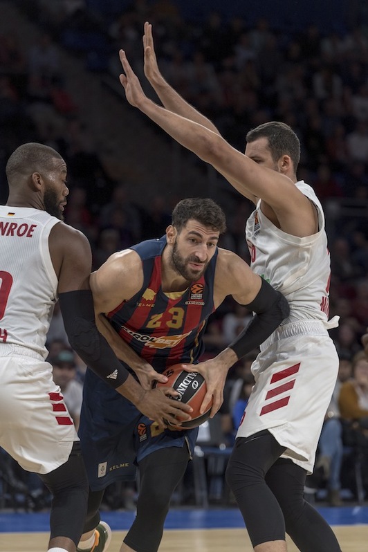 En los buenos y en los malos momentos, Tornike Shengelia ha ejercido de faro del Baskonia. (Juanan RUIZ / FOKU)
