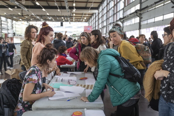 Euskal Herriko Mugimendu Feministak jardunaldi nazionalak egin ditu durangon. (Endika Portillo))