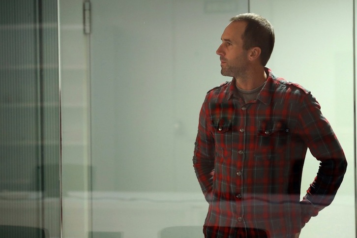 Garikoitz Aspiazu, en la «pecera» de la Audiencia Nacional. (ZIPI | POOL EFE)