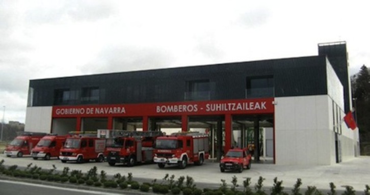 El sindicato ELA ha advertido de que las siete plazas ofertadas en la OPE de bomberos de Nafarroa «no garantizan el servicio». (ELA)