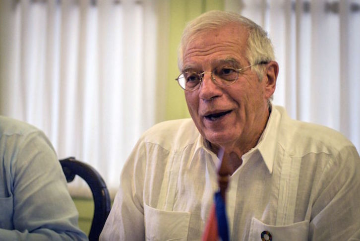 El ministro español de Exteriores en funciones, Josep Borrell. (Yamil LAGE/AFP)