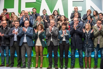 El PNV ha cerrado la campaña con un mitin multitudinario en el Arenal bilbaino. (Marisol RAMIREZ / FOKU)