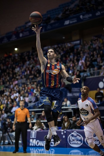 Luca Vildoza ha salido bien parado de su experiencia como único base puro. (T. TUIBAL / ACB PHOTO)