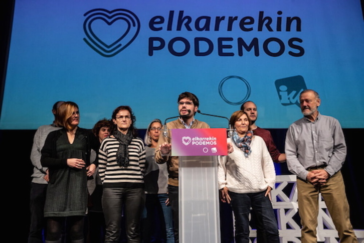 Lander Martínez ha comparecido ante los medios. (Aritz LOIOLA/FOKU)