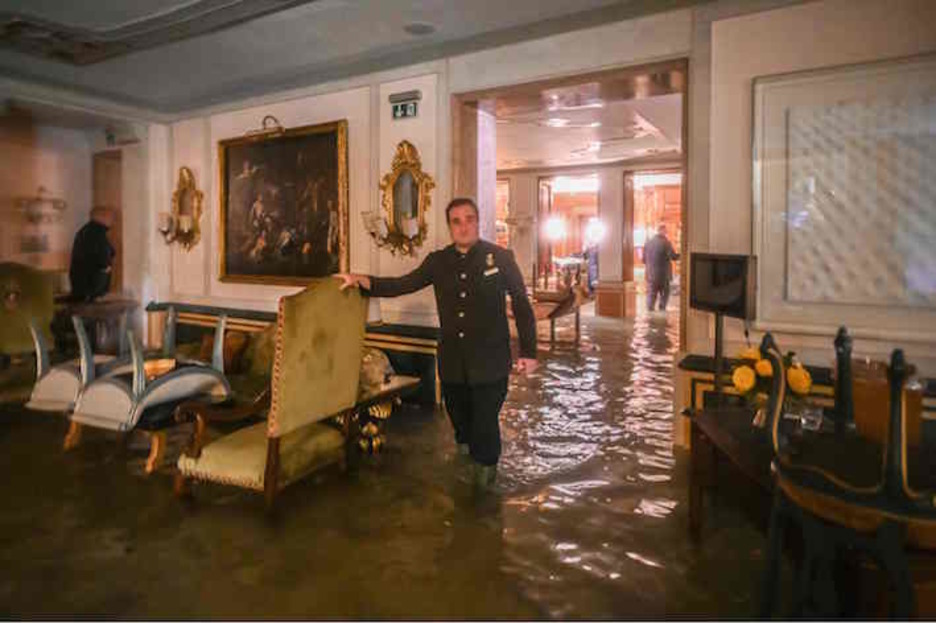 Interior del Palacio Gritti. (Marco BERTORELLO/AFP)
