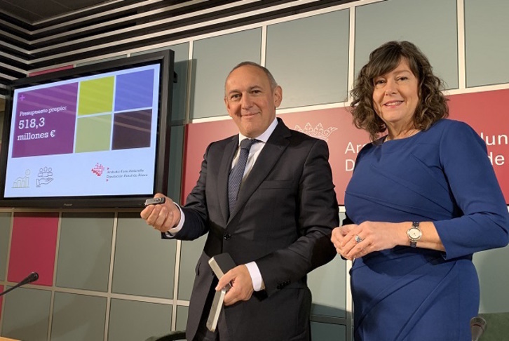 Ramiro González junto a Itziar Gonzalo. (DFA)