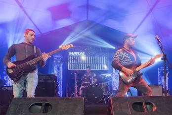 Ahotsenean kontzertu bat, Durangoko Azokan. (Juanan RUIZ/FOKU)