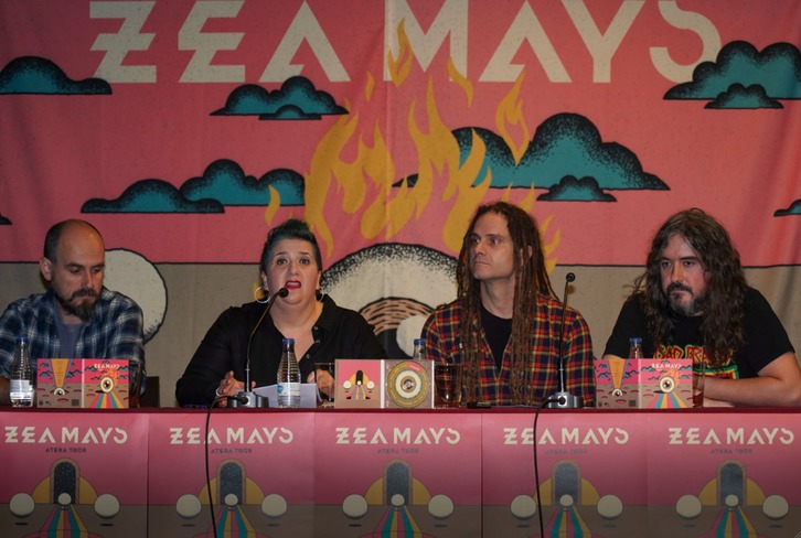 Zea Mays taldeko lau kideak Bilbon. (Monika DEL VALLE / FOKU)